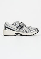 NEW BALANCE Sneakers 740 bianche, argento e nere da uomo U740BK2 . NEW BALANCE 