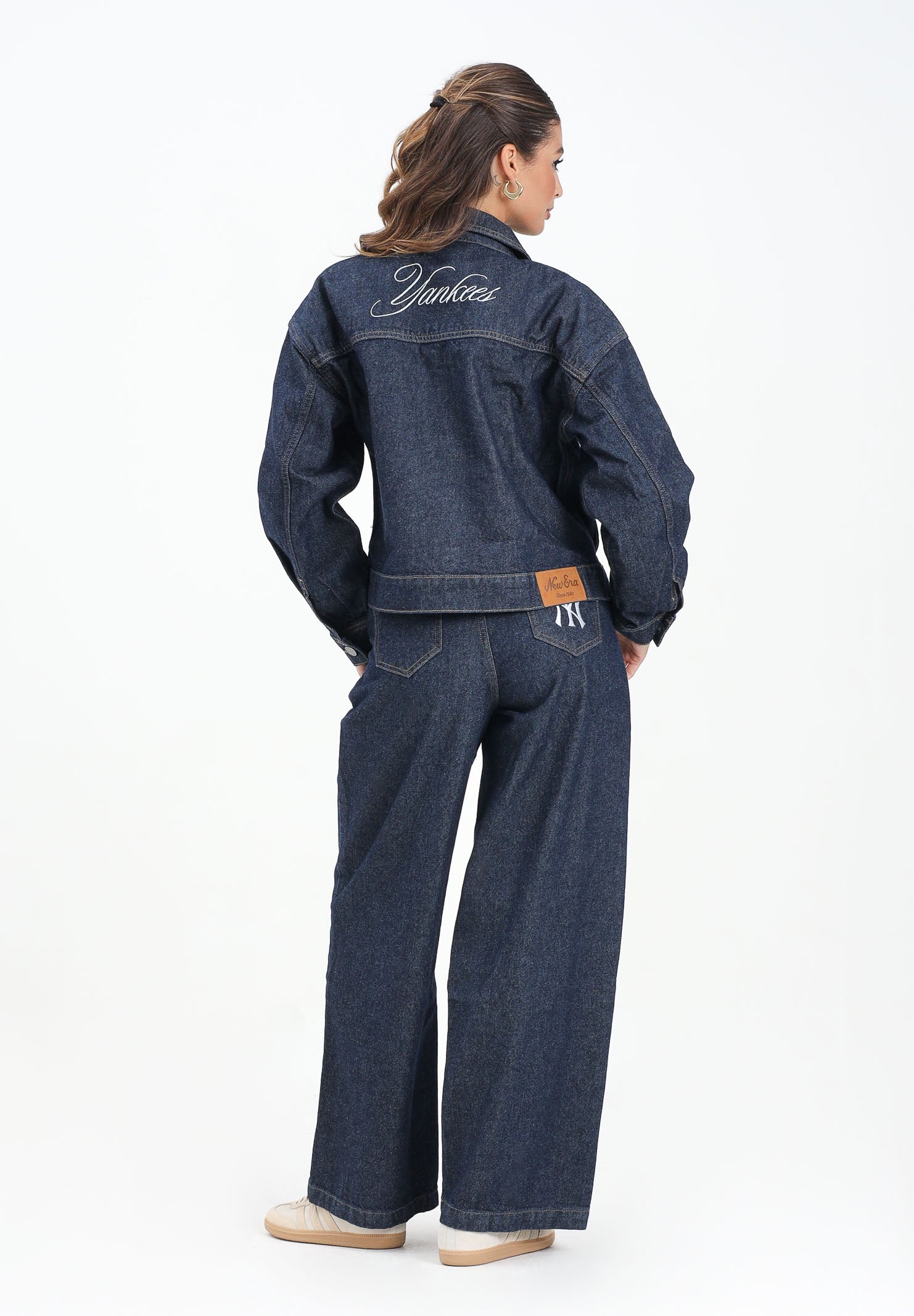 NEW ERA Jeans New York Yankees MLB in denim blu da donna 60684451 . NEW ERA 