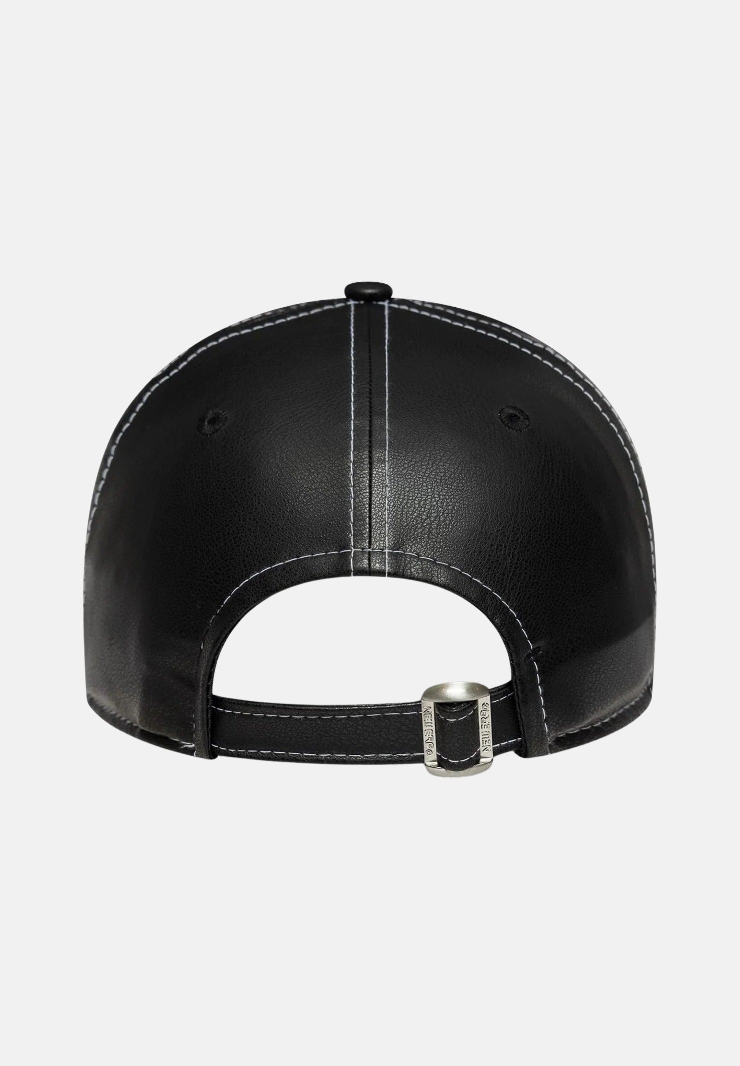 NEW ERA Cappello con visiera 9FORTY New York Yankees MLB Topstitch in ecopelle nero per uomo e donna 60691323 . NEW ERA 