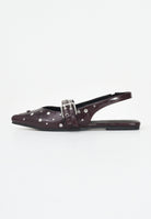 ONLY Sandali bordeaux da donna con borchie 15340903 Burgundy ONLY 