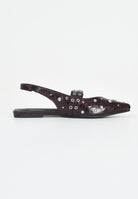 ONLY Sandali bordeaux da donna con borchie 15340903 Burgundy ONLY 