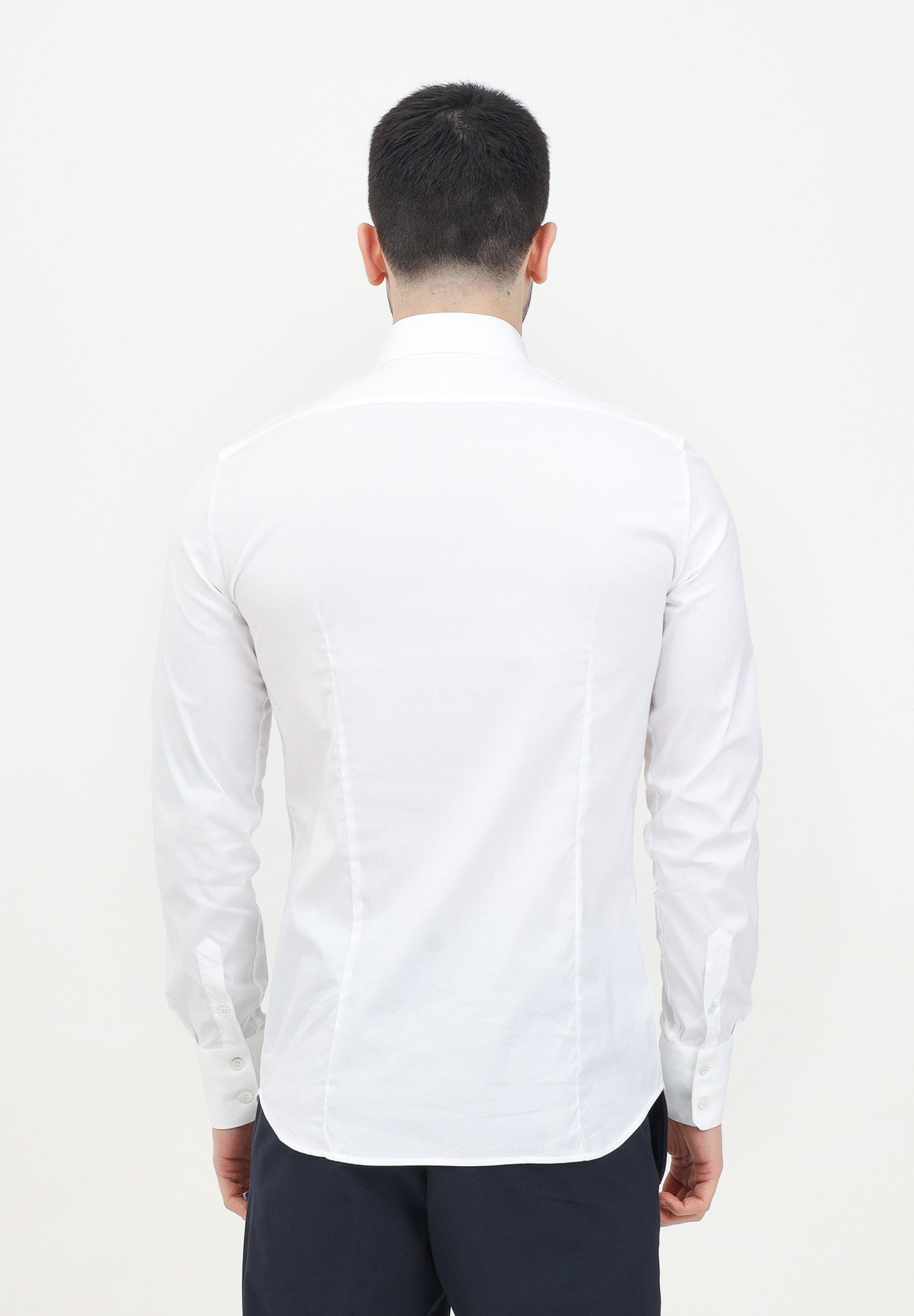 Camicia a manica lunga bianca da uomo 5C0017/A01 W103 PATRIZIA PEPE 