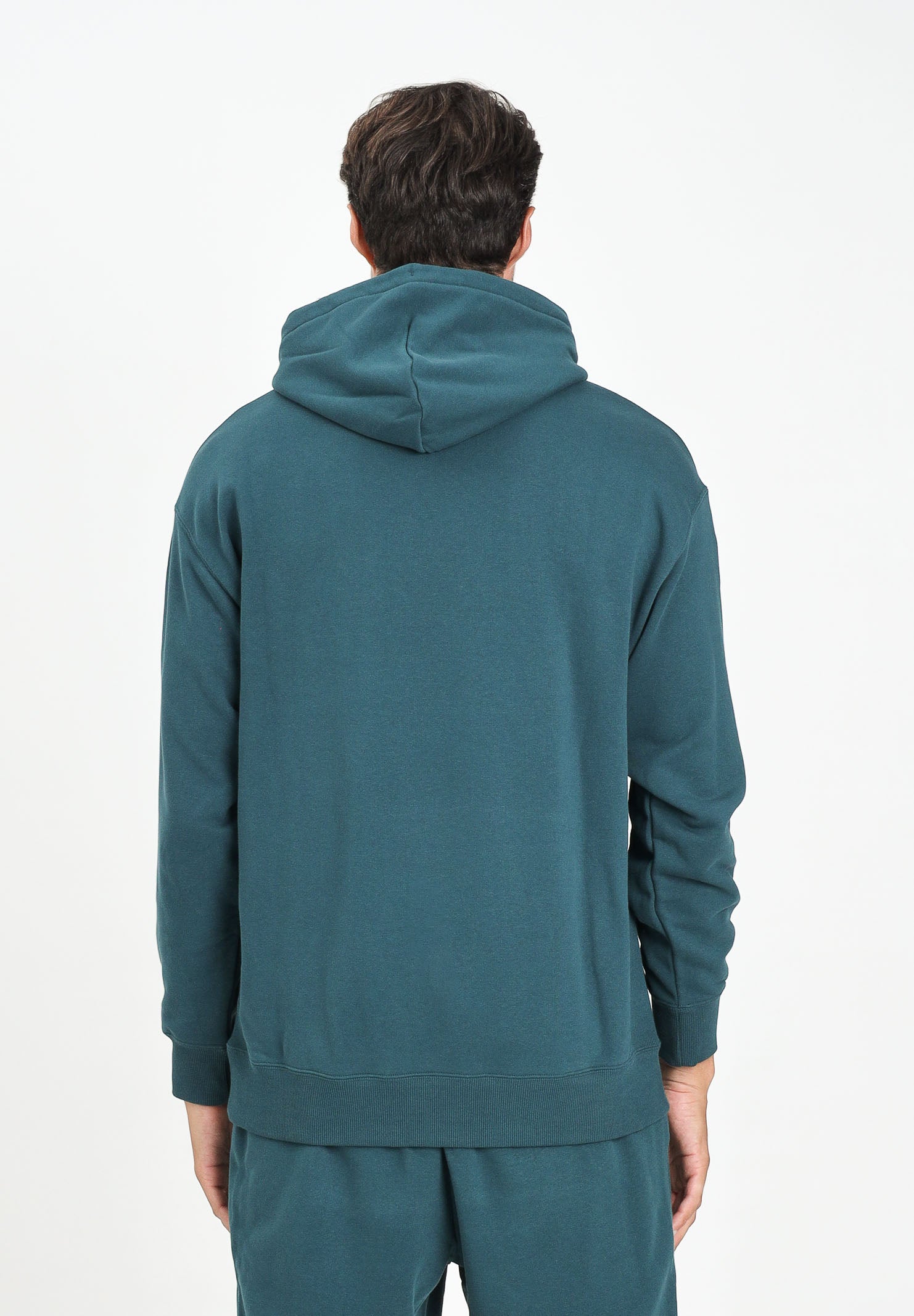 PUMA Felpa con cappuccio WARDROBE ESS verde petrolio da uomo 629648 75 PUMA 