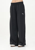 PUMA Pantalone sportivo Wardrobe Ess Relaxed Low-Rise Popper Op nero da donna 629804 01 PUMA 