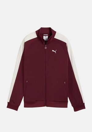 PUMA Felpa con zip T7 ALWAYS ON bordeaux per bambino e bambina 629875 96 PUMA 