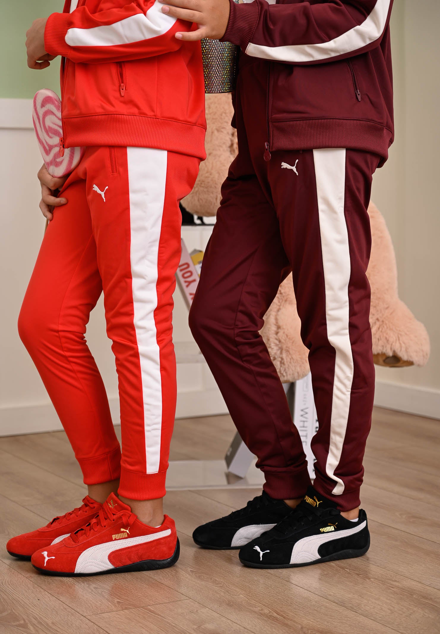PUMA Pantalone sportivo T7 ALWAYS ON rossa per bambino e bambina 629876 11 PUMA 
