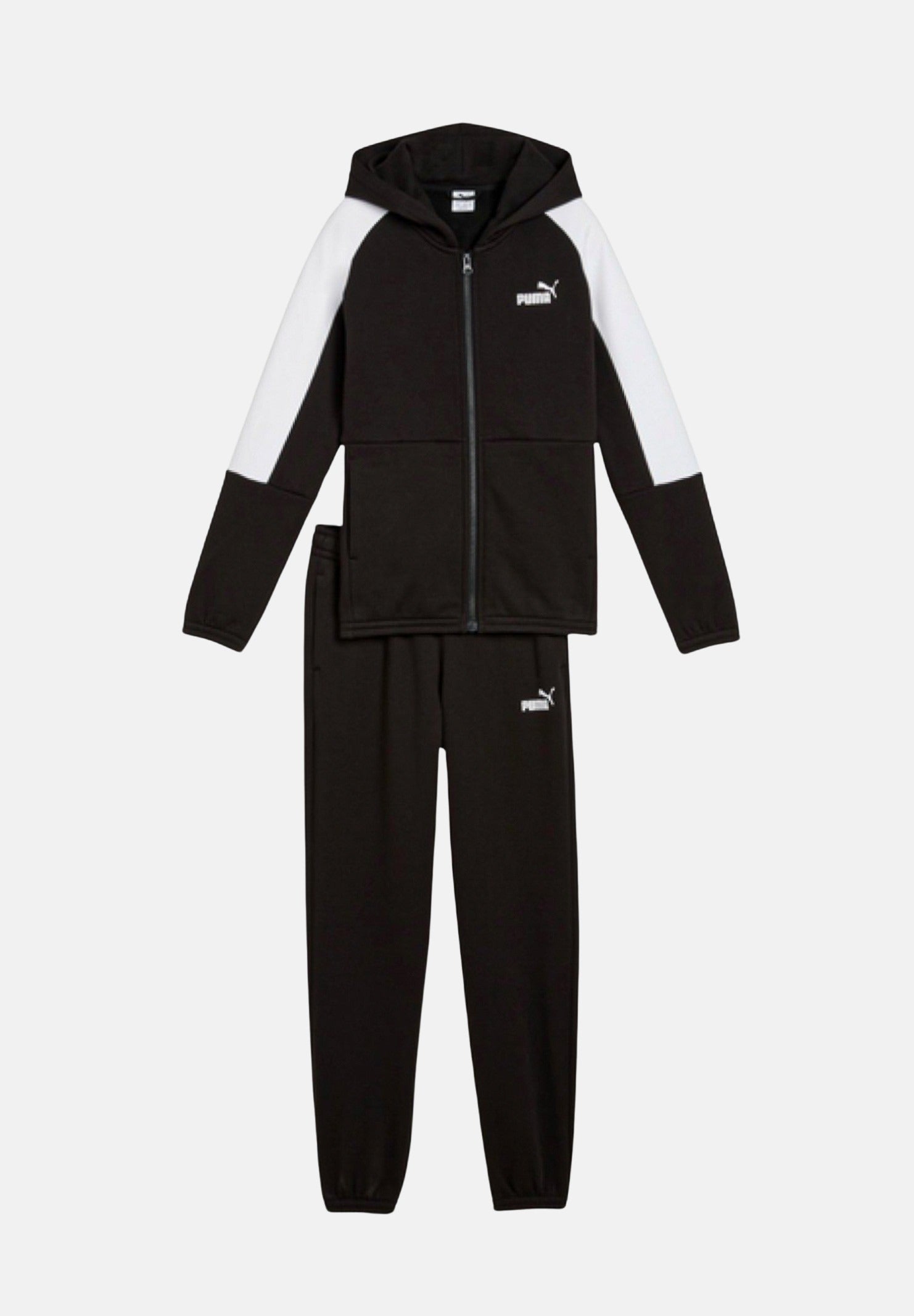 PUMA Tuta Essentials Block nera per bambino e bambina 689724 01 PUMA 