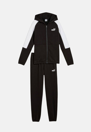 PUMA Tuta Essentials Block nera per bambino e bambina 689724 01 PUMA 