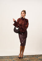 SANTAS Gonna midi BELLE ÉTOILE bordeaux da donna PV2610 BO SANTAS 