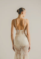 SANTAS Body RADIANCE panna da donna con ricamo in pizzo floreale PV2615 PA SANTAS 