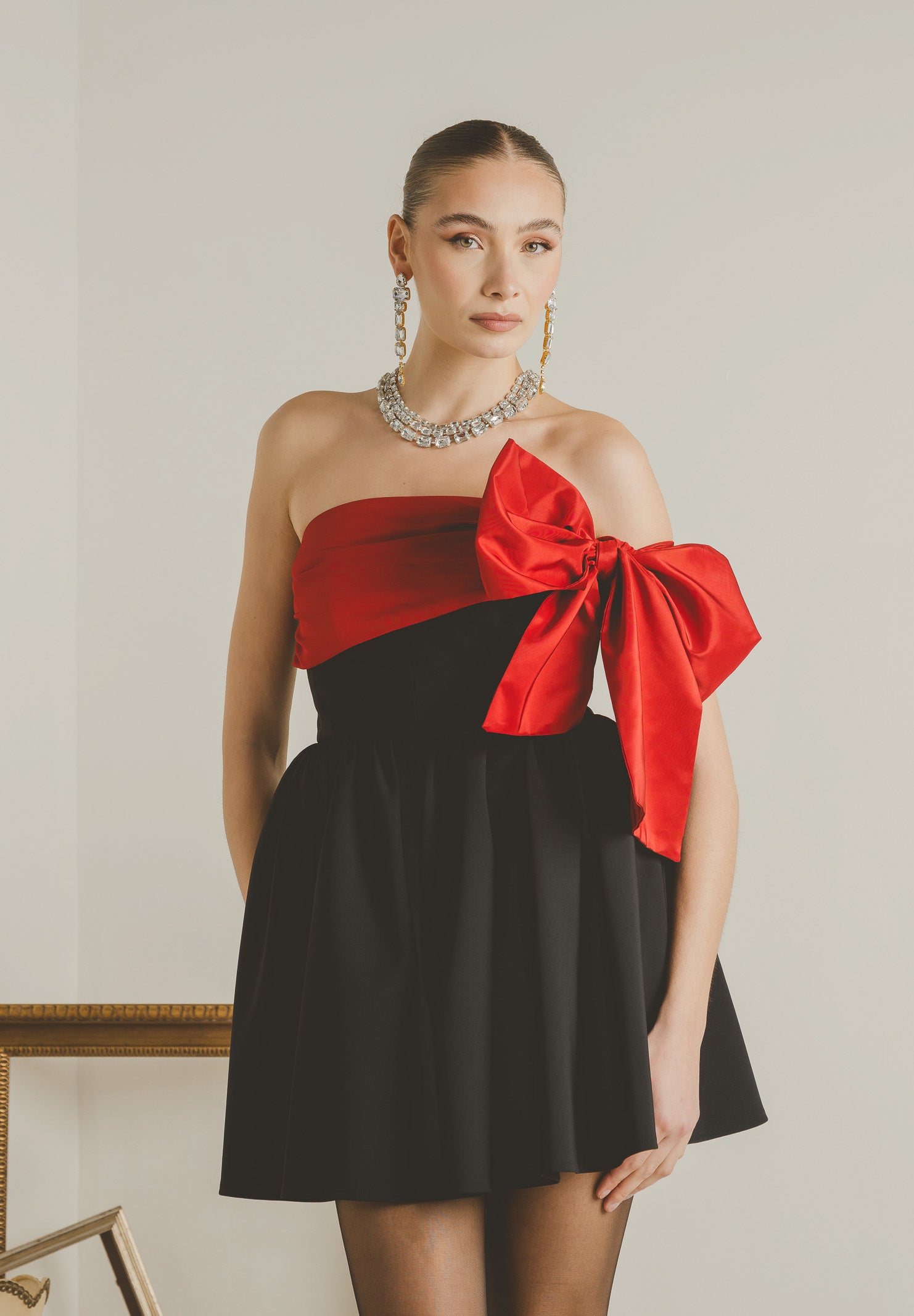 SANTAS Abito corto GRÂCE nero da donna PV2617 RONE SANTAS 