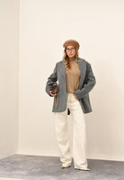 SANTAS Cappotto corto LUMIÈRE grigio da donna PV2620 GR SANTAS 