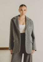SANTAS Cappotto corto LUMIÈRE grigio da donna PV2620 GR SANTAS 