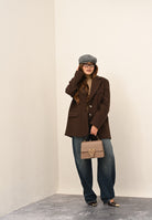 SANTAS Cappotto corto LUMIÈRE marrone da donna PV2620 MA SANTAS 