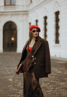 SANTAS Cappotto corto LUMIÈRE marrone da donna PV2620 MA SANTAS 