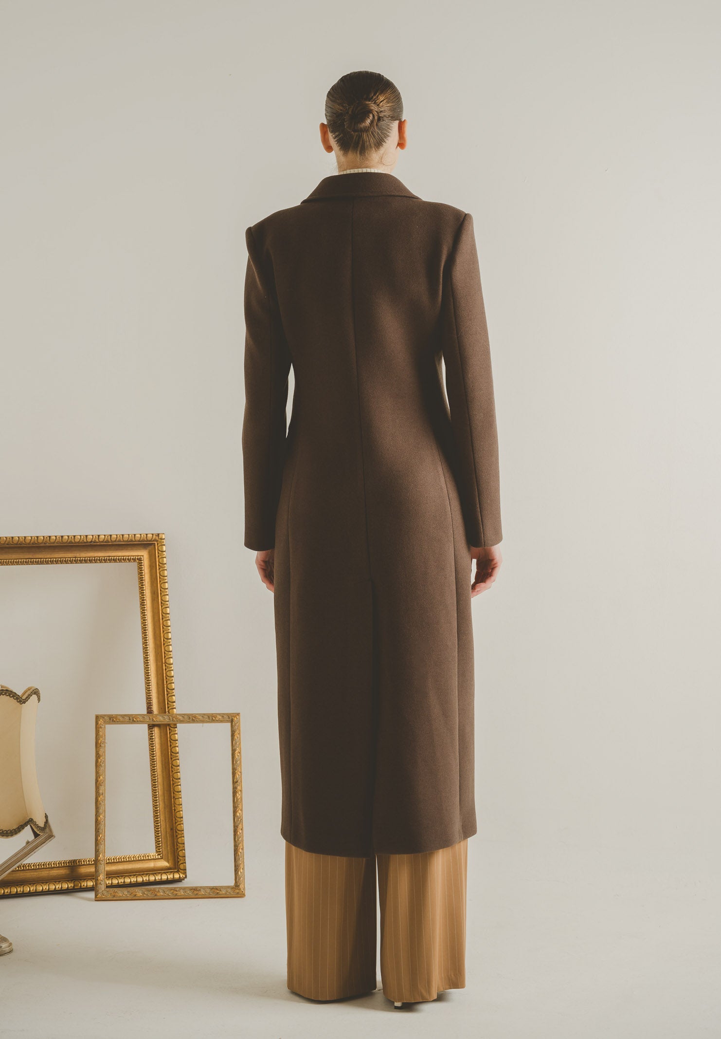 SANTAS Cappotto lungo ÉCLIPSE marrone da donna PV2623 MA SANTAS 