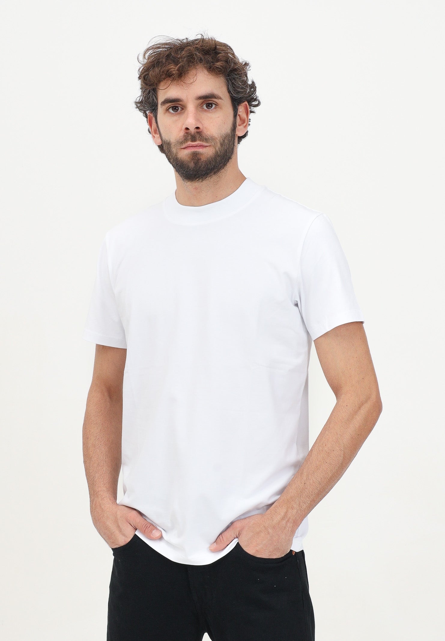 T-shirt a manica corta bianca da uomo 16091902 Bright White SELECTED HOMME 