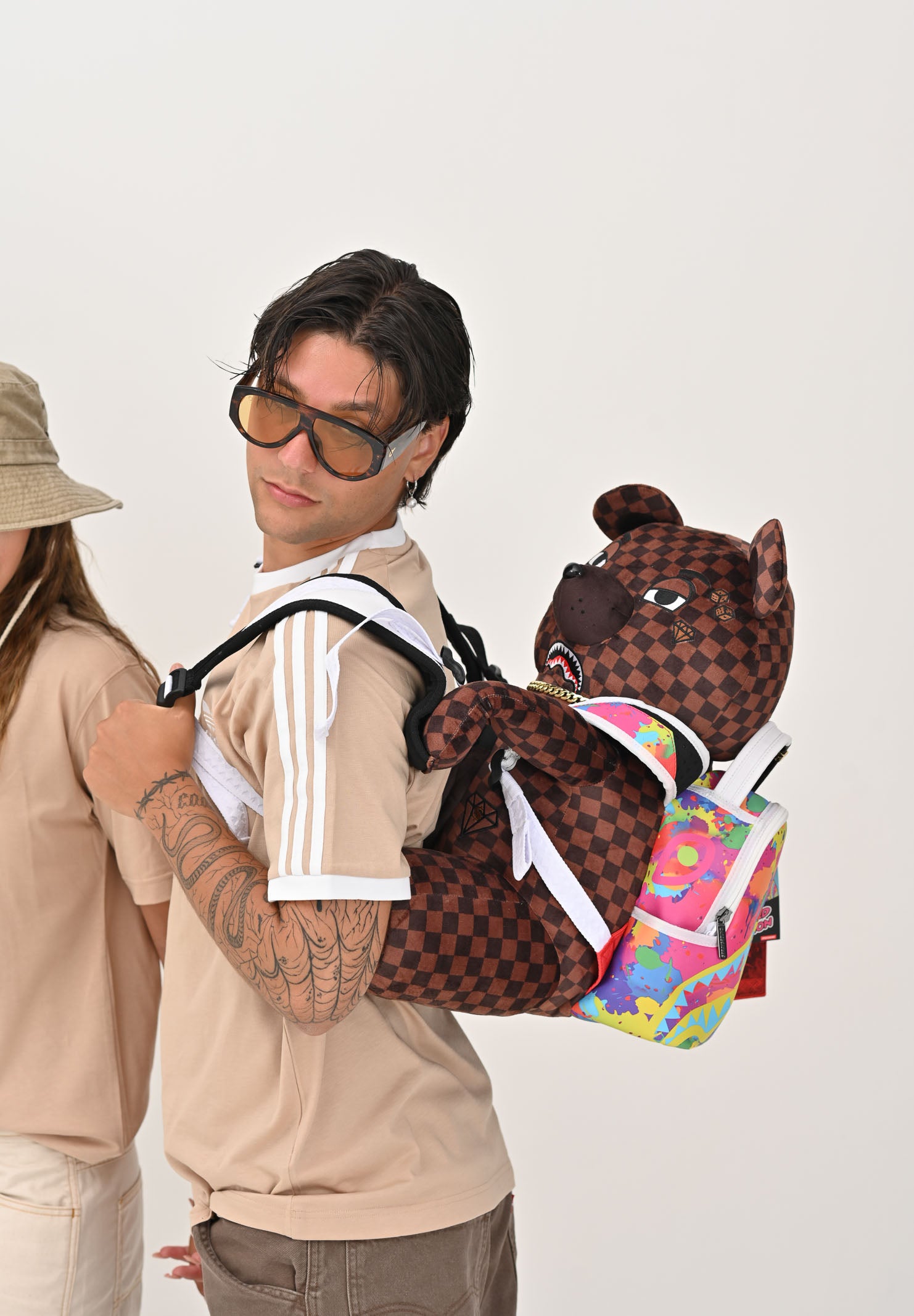 Zaino BACKPACK BEAR WEARING marrone per uomo e donna 910B6312NSZ . SPRAYGROUND 