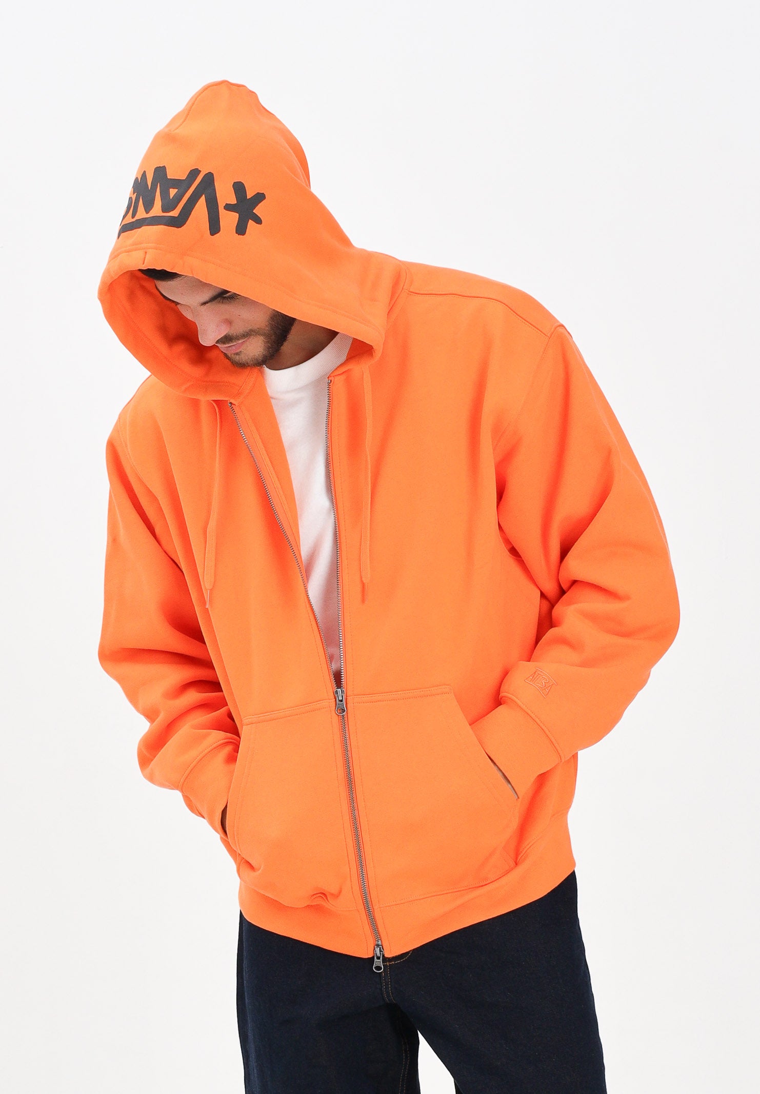 VANS Felpa con zip Skate Atiba arancione da uomo VN000Q7712Q1 . VANS 