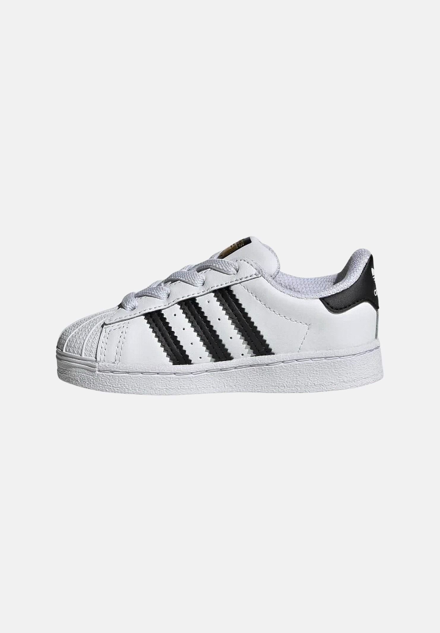 ADIDAS ORIGINALS Sneakers Superstar bianche da neonato con 3-stripes FU7717 . ADIDAS ORIGINALS 