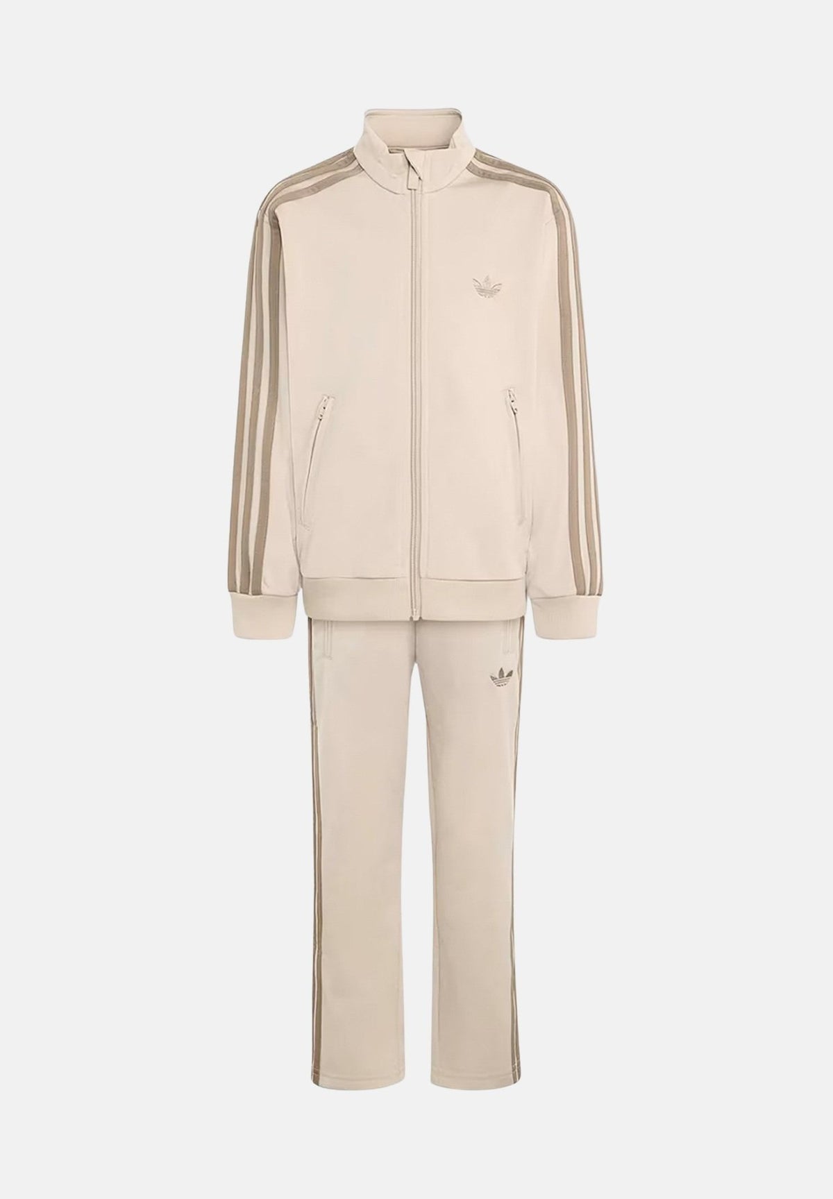 ADIDAS ORIGINALS Tuta FIREBIRD beige per bambina e bambino con dettagli tono su tono. HZ6592 . ADIDAS ORIGINALS 