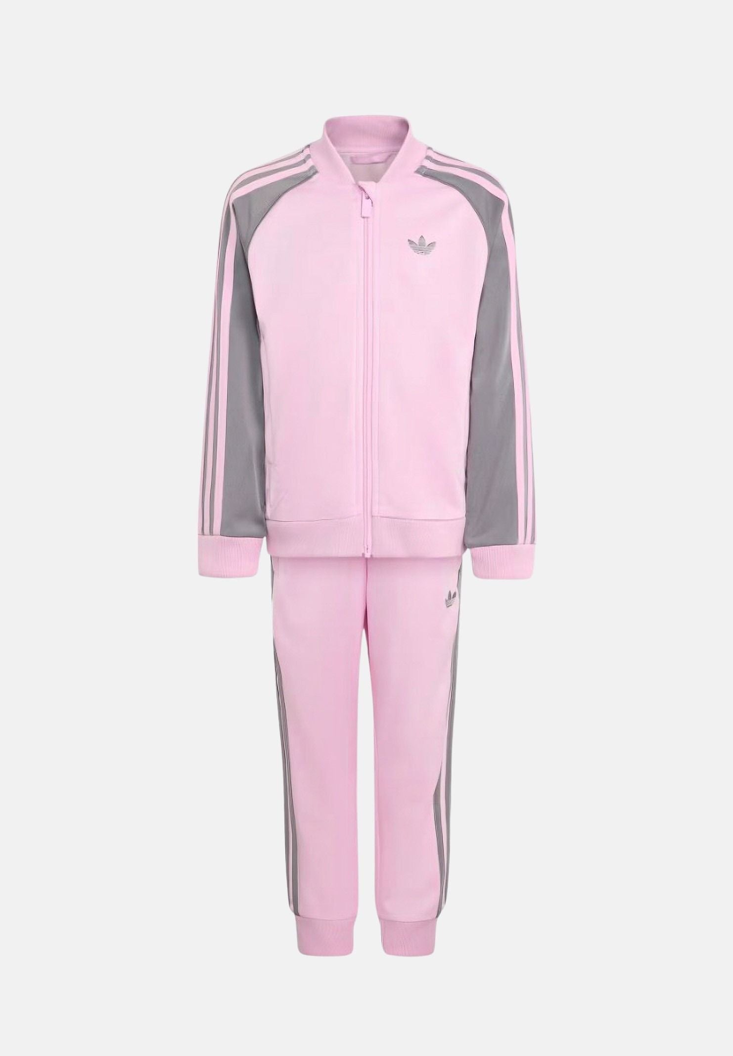 ADIDAS ORIGINALS Tuta SST completa color orchid-fusion, rosa chiaro da bambina con logo Trefoil ricamato <BR/> HZ6614 . ADIDAS ORIGINALS 