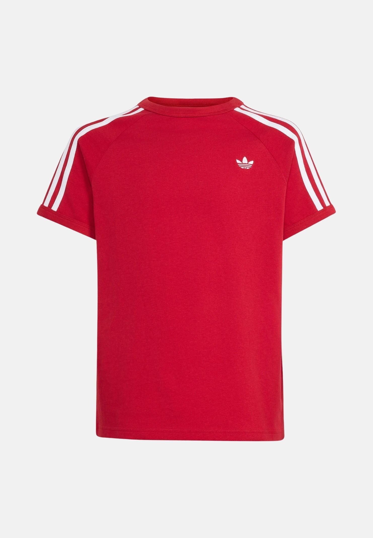 ADIDAS ORIGINALS T-shirt 3-STRIPES TEE Team Victory Red-rossa per bambino e bambina HZ6671 . ADIDAS ORIGINALS 