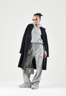 ADIDAS ORIGINALS Pantaloni  ESSENTIALS KNIT grigio chiaro da donna con coulisse in vita e logo Trefoil ricamato. IA4439 . ADIDAS ORIGINALS 