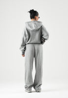 ADIDAS ORIGINALS Pantaloni  ESSENTIALS KNIT grigio chiaro da donna con coulisse in vita e logo Trefoil ricamato. IA4439 . ADIDAS ORIGINALS 