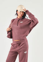 ADIDAS ORIGINALS Felpa con cappuccio quicri-rosa da donna con coulisse regolabile. IA4447 . ADIDAS ORIGINALS 