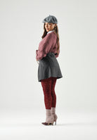 ADIDAS ORIGINALS Cardigan ESSENTIALS KNIT CARDIGAN Burgundy, bordeaux, donna. IA4454 . ADIDAS ORIGINALS 