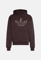 ADIDAS ORIGINALS Felpa con cappuccio MONO HOODED SWEAT Aucu marrone da uomo e donna IA4542 . ADIDAS ORIGINALS 