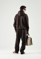 ADIDAS ORIGINALS Felpa con cappuccio MONO HOODED SWEAT Aucu marrone da uomo e donna IA4542 . ADIDAS ORIGINALS 