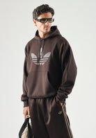 ADIDAS ORIGINALS Felpa con cappuccio MONO HOODED SWEAT Aucu marrone da uomo e donna IA4542 . ADIDAS ORIGINALS 