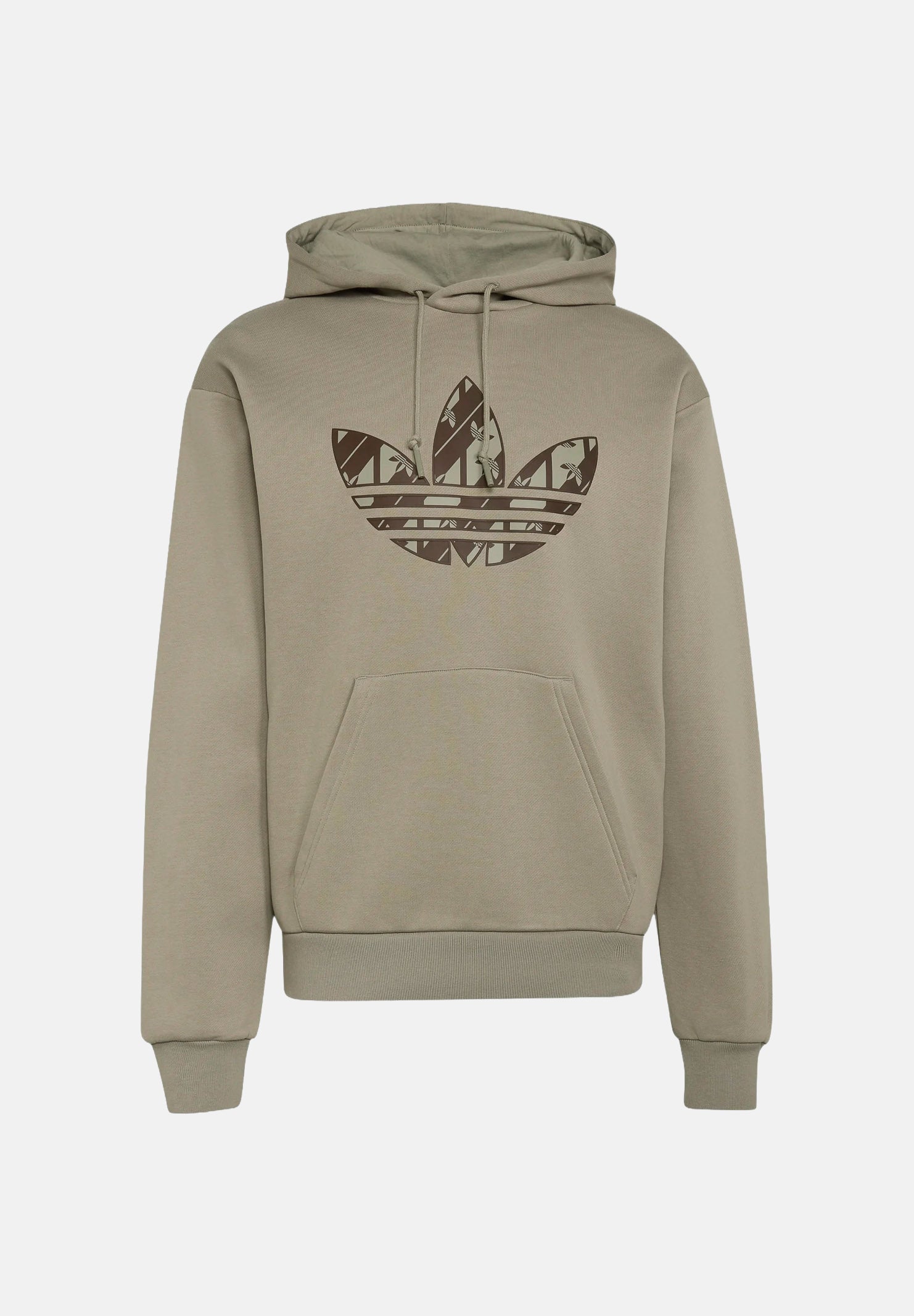 ADIDAS ORIGINALS felpa con cappuccio Felpa Mono Hooded silver pebble grigio beige, colore basico beige, uomo. IA4543 . ADIDAS ORIGINALS 