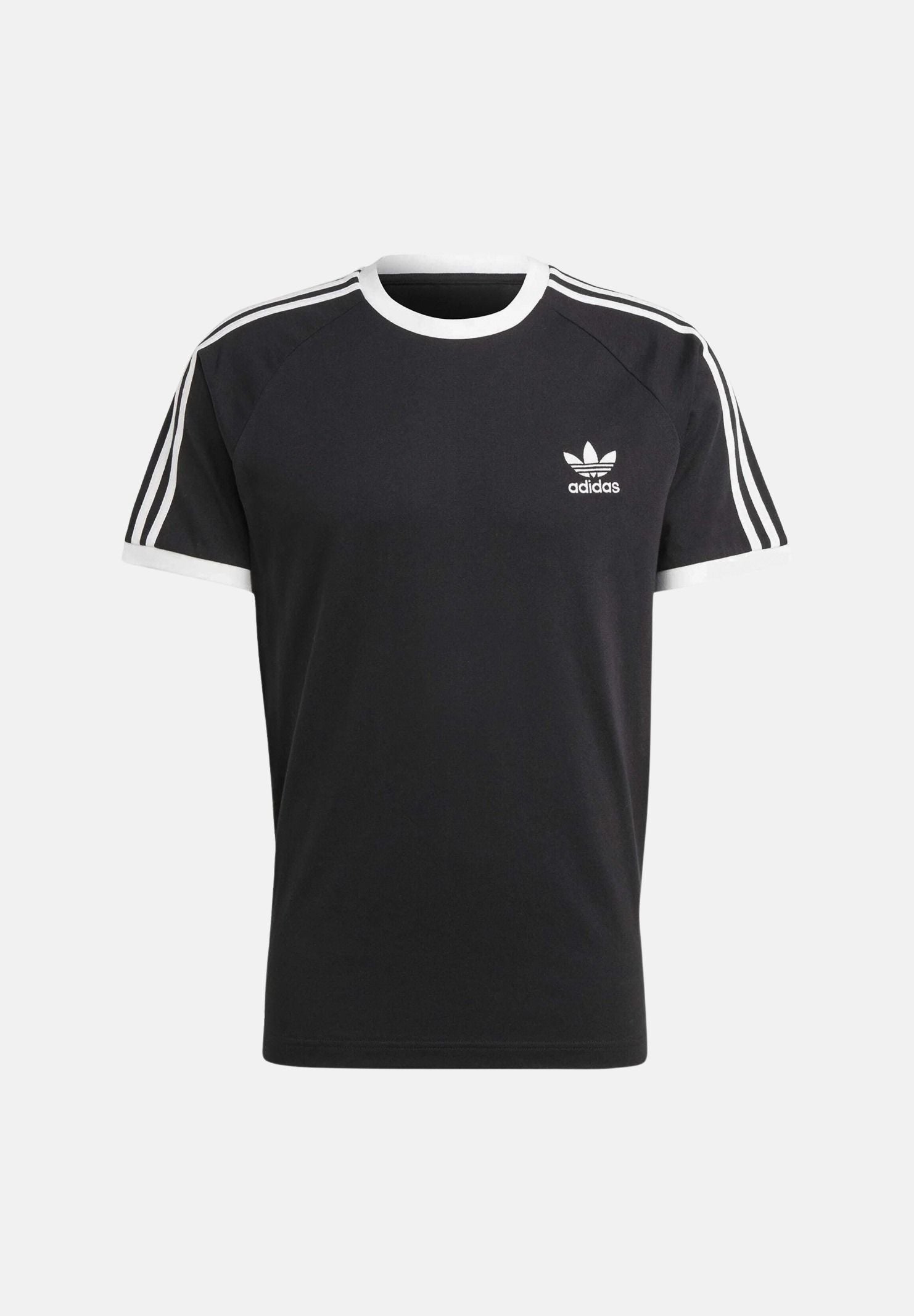 ADIDAS ORIGINALS T-shirt ADICOLOR CLASSIC nera da uomo, 3-Stripes IA4845 . ADIDAS ORIGINALS 