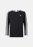 ADIDAS ORIGINALS T-shirt ADICOLOR CLASSIC a manica lunga nera da uomo, 3-Stripes IA4877 . ADIDAS ORIGINALS 
