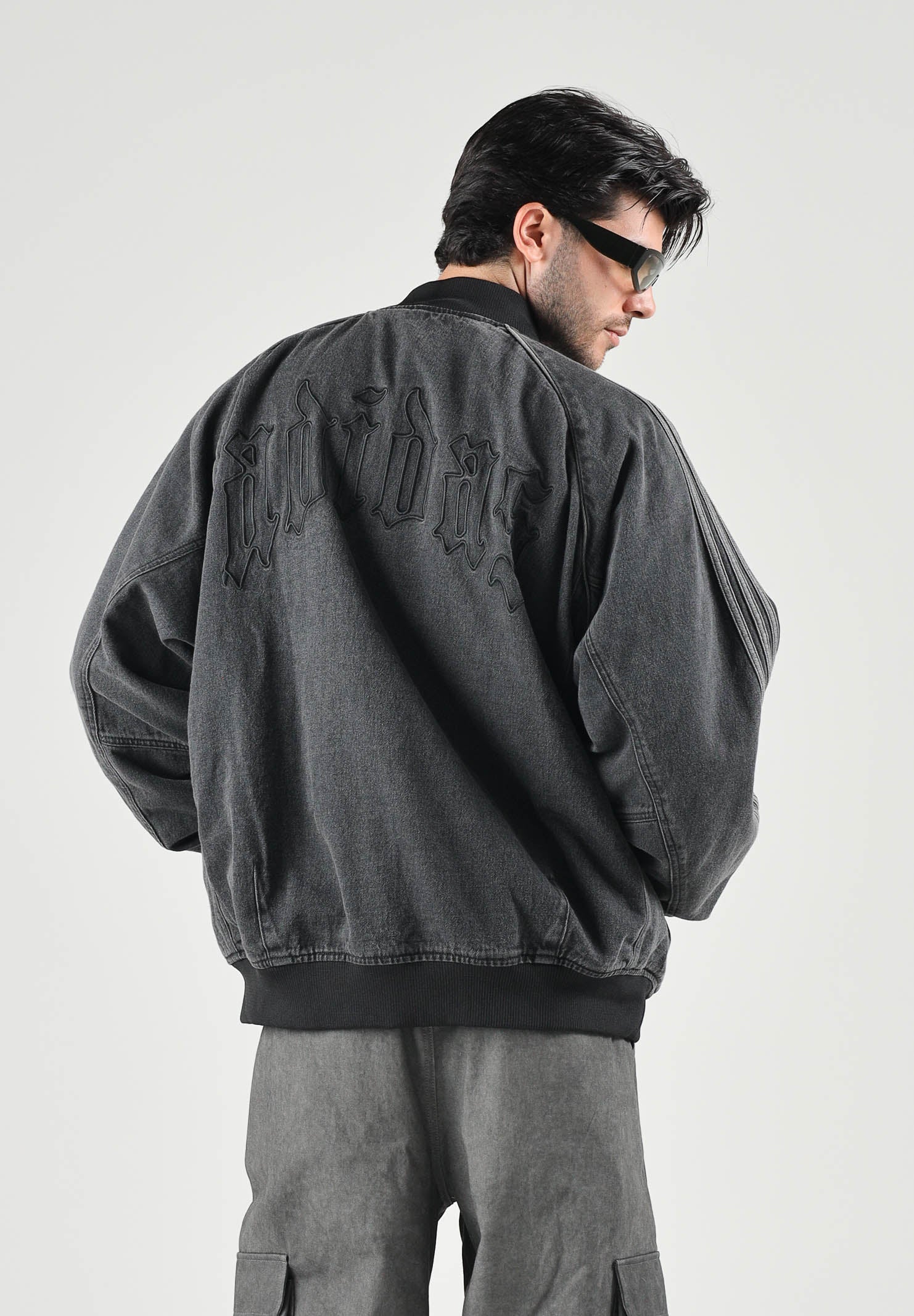 ADIDAS ORIGINALS Giubbotto/ giacca da allenamento in denim da uomo IB6948 . ADIDAS ORIGINALS 