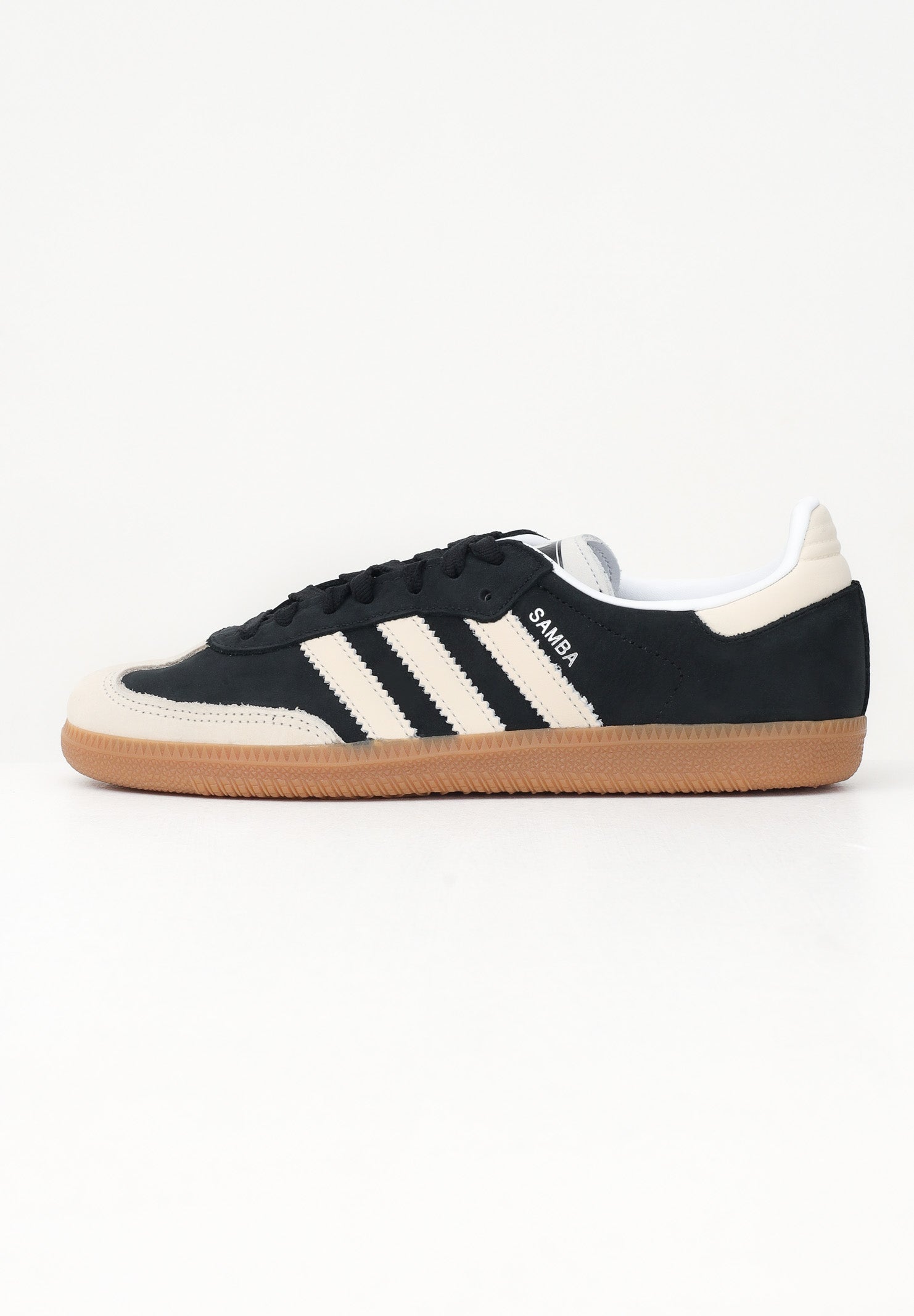 ADIDAS ORIGINALS Sneakers SAMBA OG nere e panna per uomo e donna IE5836 . ADIDAS ORIGINALS 
