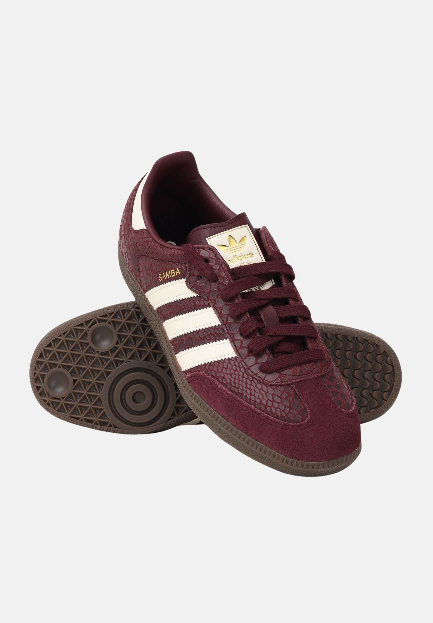 ADIDAS ORIGINALS Sneakers SAMBA OG bordeaux per uomo e donna IH3979 . ADIDAS ORIGINALS 
