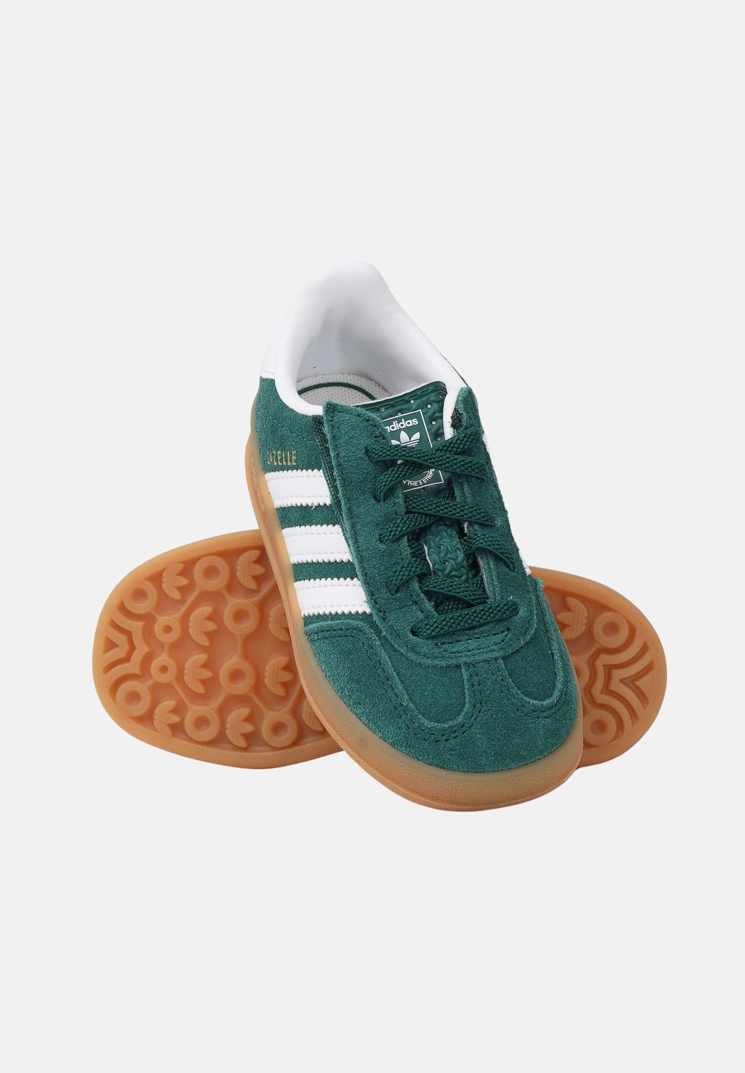 ADIDAS ORIGINALS Sneakers GAZELLE INDOOR verde da neonato IH9130 . ADIDAS ORIGINALS 