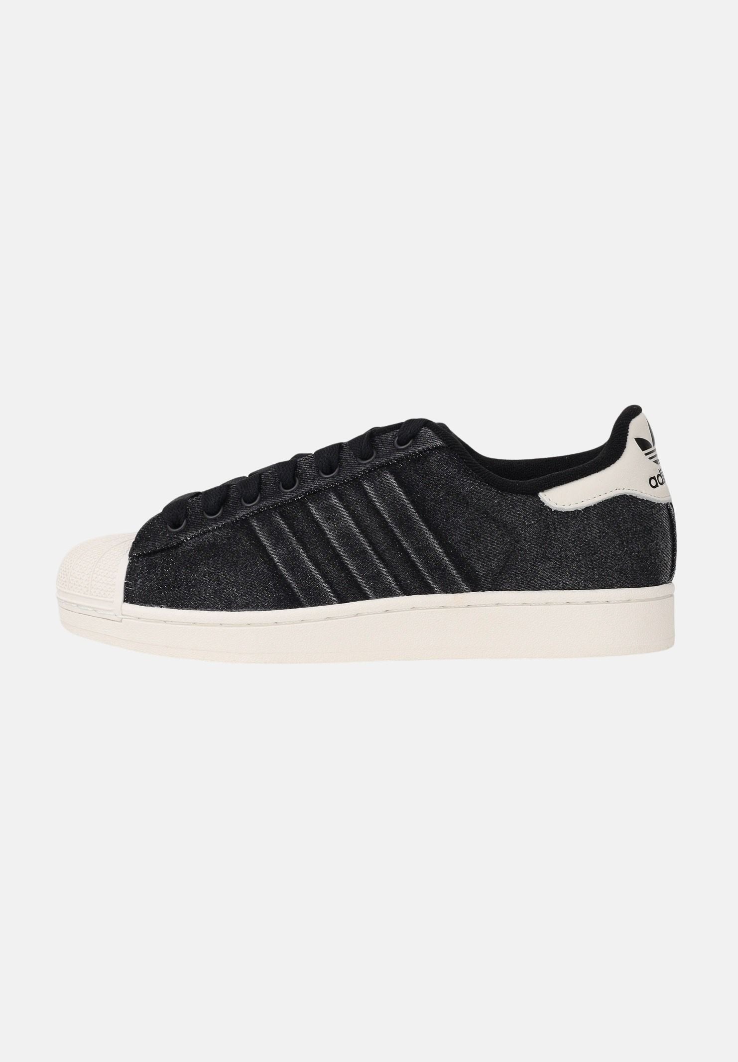 ADIDAS ORIGINALS Sneakers SUPERSTAR II in denim nero per uomo e donna IH9247 . ADIDAS ORIGINALS 