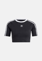 ADIDAS ORIGINALS T-shirt a manica corta 3-Stripes nera da donna IU2532 . ADIDAS ORIGINALS 