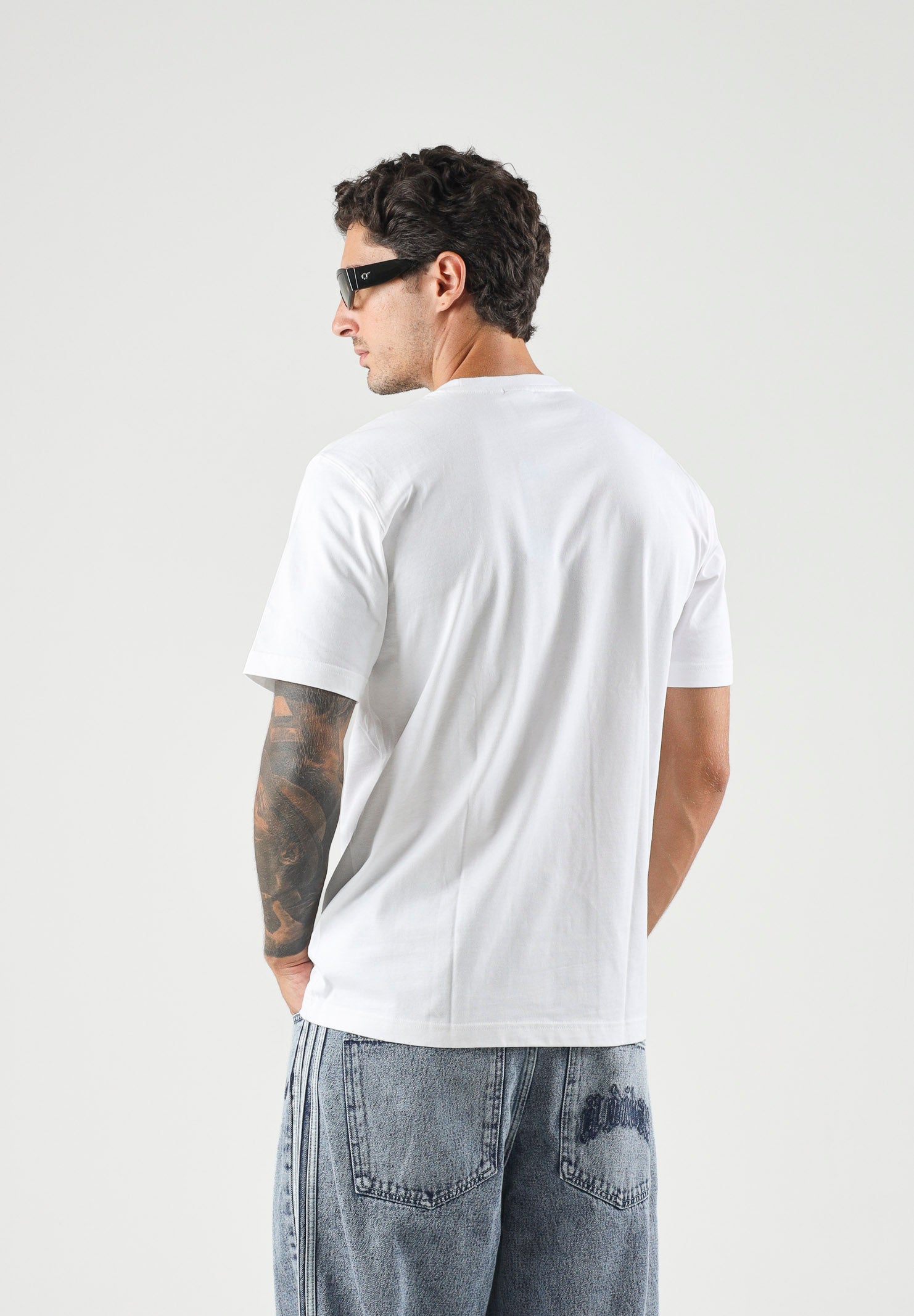 ADIDAS ORIGINALS T-shirt a manica corta Adicolor Trefoil bianca da uomo IV5353 . ADIDAS ORIGINALS 
