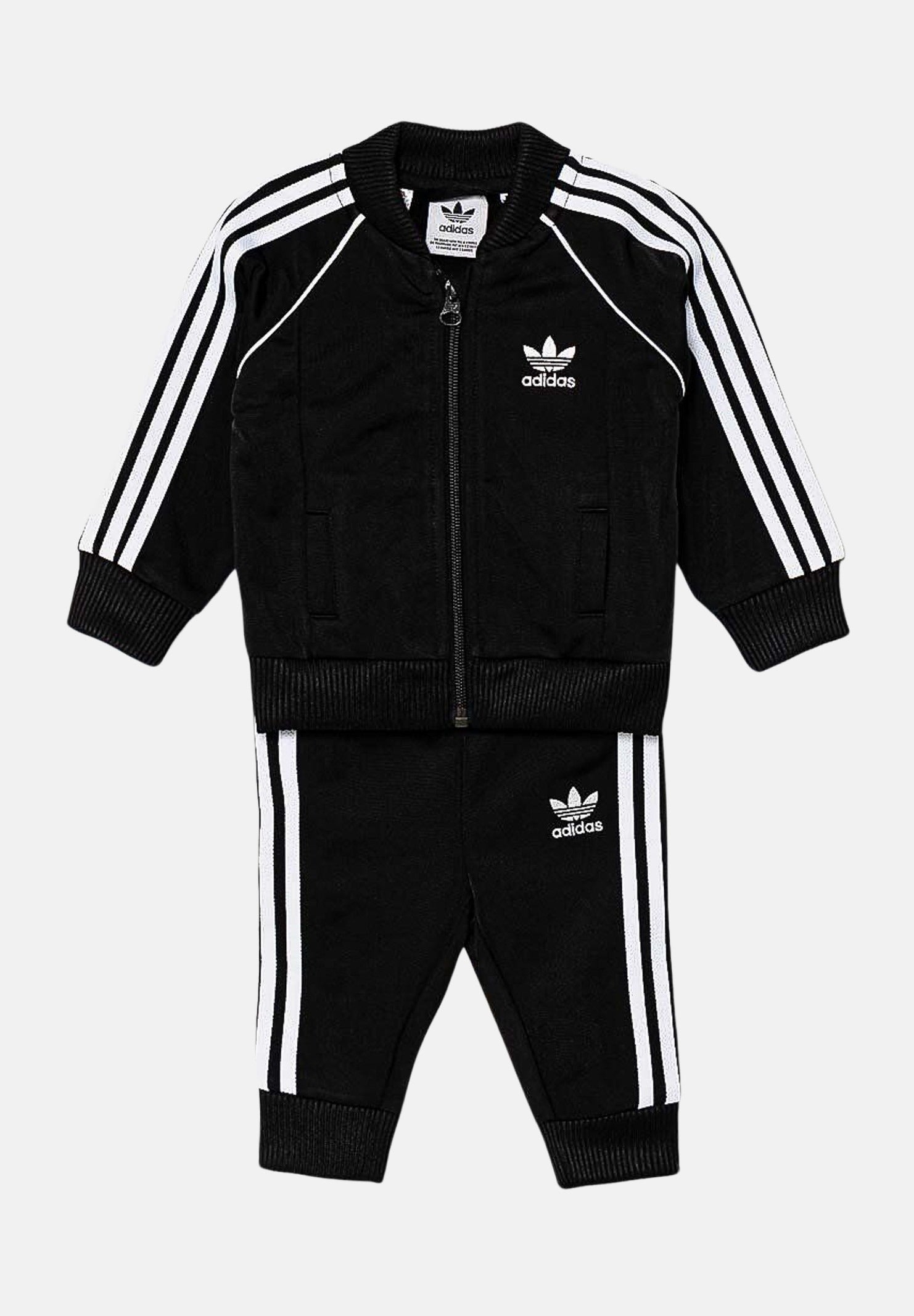 ADIDAS ORIGINALS Tuta adicolor SST nera da neonato IX7622 . ADIDAS ORIGINALS 