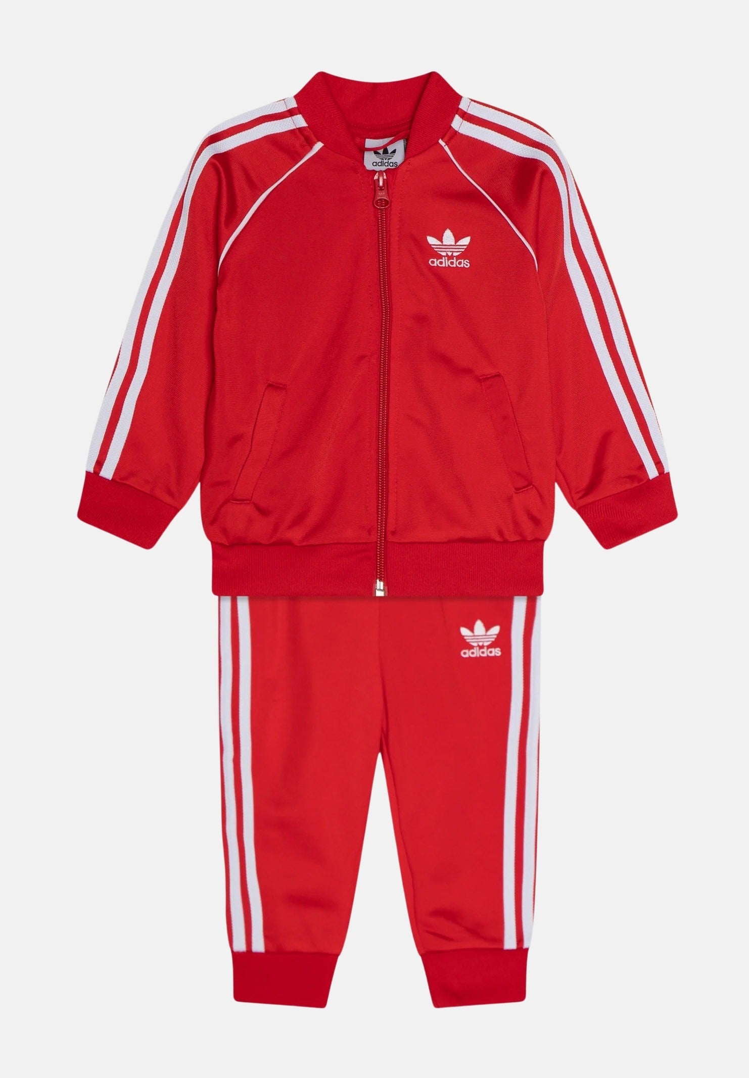 ADIDAS ORIGINALS Tuta Adicolor SST rossa da neonato IX7623 . ADIDAS ORIGINALS 