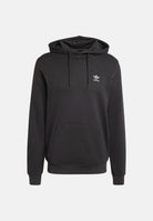 ADIDAS ORIGINALS Felpa TREFOIL ESSENTIALS con cappuccio nera da uomo JD2404 . ADIDAS ORIGINALS 