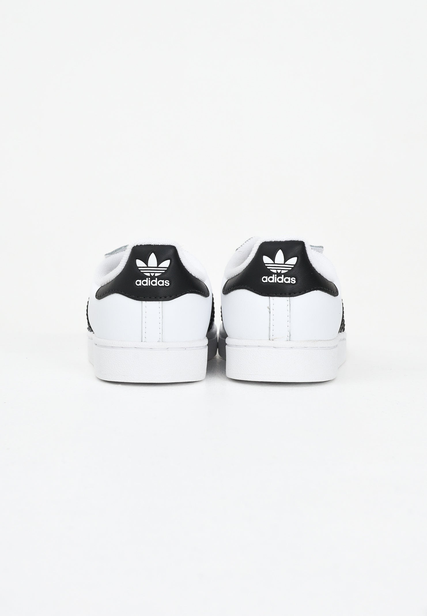 ADIDAS ORIGINALS Sneakers Superstar II Elastic Lace bianche e nere da neonato JH9984 . ADIDAS ORIGINALS 