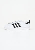 ADIDAS ORIGINALS Sneakers Superstar II Elastic Lace bianche e nere da neonato JH9984 . ADIDAS ORIGINALS 