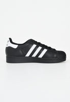 ADIDAS ORIGINALS Sneakers SUPERSTAR II nere per uomo e donna JI0079 . ADIDAS ORIGINALS 